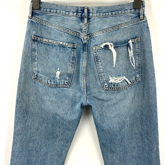 Agolde 90's High Rise Distressed Jeans Size 29 Loose Fit 90s Jeans - Picture 3 of 9